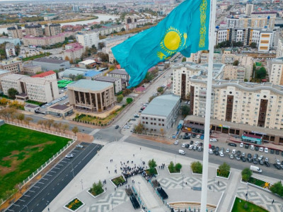 Атырауда мемлекеттік туды көтеру рәсімі өтті