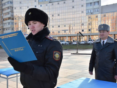 Республика күні қарағандылық сақшылар ант қабылдады