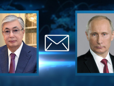Владимир Путин Қасым-Жомарт Тоқаевқа көңіл айту жеделхатын жолдады
