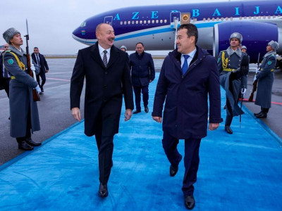 Астанаға Әзербайжан президенті Ильхам Әлиев келді