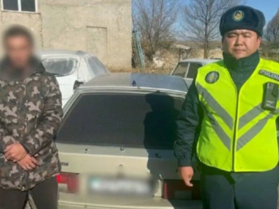 Түркістан облысында жалған нөмірлі көлікті тізгіндеген жүргізуші ұсталды