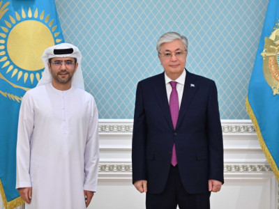 Президент Abu Dhabi Ports Group компаниясының басқарушы директорын қабылдады