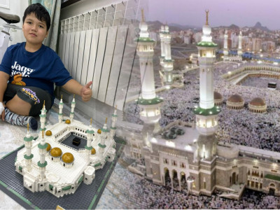 Умраға жолдама: Lego-дан Меккедегі мешітті құраған 10 жастағы Нұрали