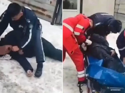 Полицейлер есінен танған ер адамды құтқарып қалды