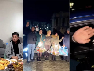 Танымал блогер Ырысбала Икрамбай көпбалалы 2 отбасыға көлік табыстады