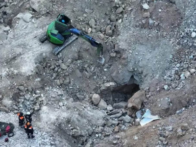 Майқайыңда опырылған жерде жарық пайда болды