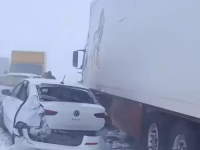 Астана-Қарағанды тас жолында 11 көлік соқтығысып қалды