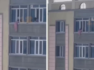 Ақтауда 5-қабаттан секіріп кетпек болған қыз іздестіріліп жатыр (ВИДЕО)