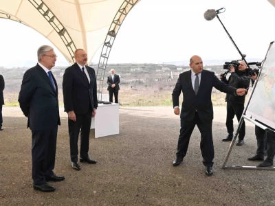 Қазақстан мен Әзербайжан президенттері Физули қаласын дамытудың бас жоспарымен танысты