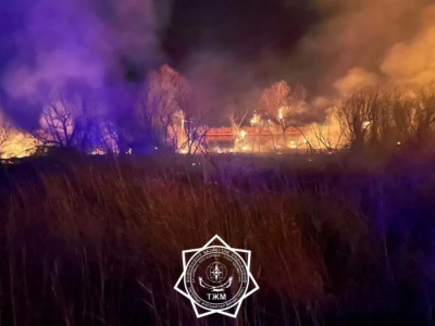 «Алтын Емел» ұлттық паркінің аумағындағы жер өртенді