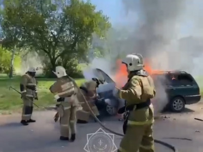 Қостанай облысында бір күнде 2 көлік өртеніп кетті