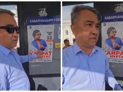 «Қайрат Нұртастың әндерін ешқашан тыңдаған емеспін»: Қарағанды әкімі аялдамада ілініп тұрған жарнамаларға шүйлікті (ВИДЕО)