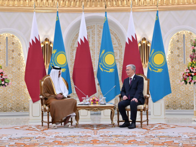 Президент Қатар Мемлекетінің Әмірімен кездесті