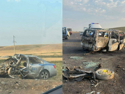 Жамбылдағы жол апатында қаза болған полицейдің бірі 11 баланың әкесі – ІІМ
