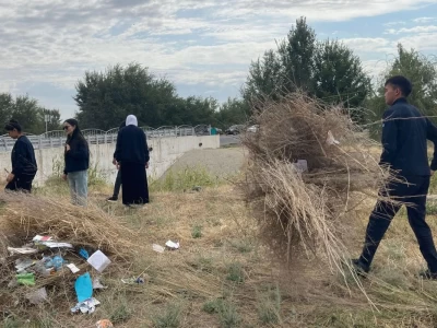 «Таза Қазақстан»: Жамбыл облысында экологиялық акцияға 500-ге жуық адам қатысты