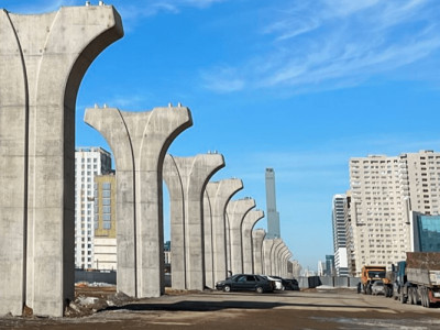 LRT - ның барлық бағанасының құрылысы аяқталды