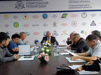 Көкшетауда Халықтық штаб өкілдері кәсіподақ ұйымының мүшелерімен кездесті