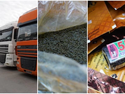 Қостанайда жүк көлігінен 1,5 тоннаға жуық насыбай тәркіленді