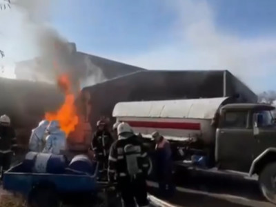 Павлодарда жанармай құю бекетінен өрт шықты