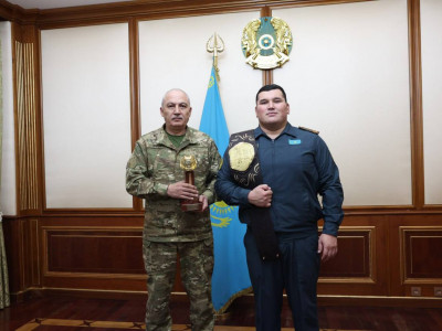 «Қазақстан барысы-2024» турнирінің жеңімпазы офицер лауазымына тағайындалды