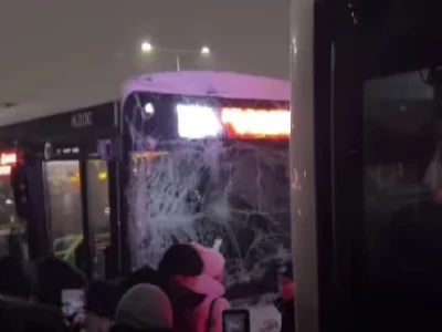 Астанада екі автобус соқтығысты (видео)