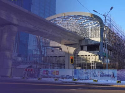LRT стансаларының негізгі құрылыс жұмыстары аяқталды