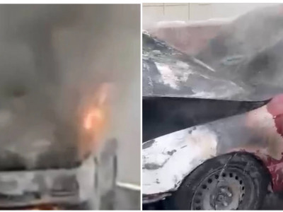 Алматыдағы әуежай тұрағында көлік өртеніп кетті