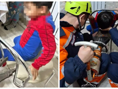 Атырауда 5 жастағы баланың басы орындыққа қысылып қалған