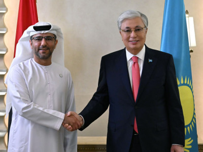 Президент Abu Dhabi Ports Group бас директоры Мұхаммед Әл-Шамисимен кездесті