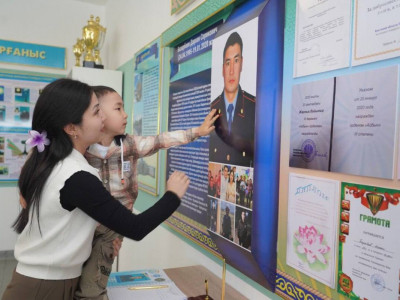 Қостанай облысында ерлікпен қаза тапқан полицейге құрмет көрсетілді