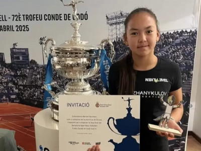 14 жастағы қазақстандық теннисші Барселонада чемпион атанды