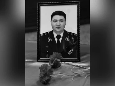 Жамбылда қызмет бабында қаза тапқан полицейді ақтық сапарға шығарып салды