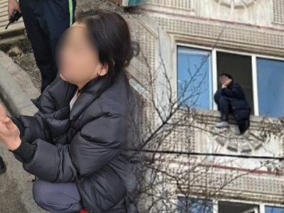 Алматыда тағы бір әйел тұрғын үйдің терезесінен секірмек болған