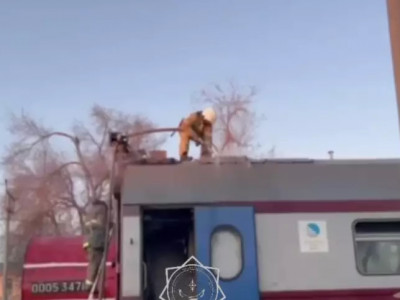 Ақтөбе облысында вагон өртенді