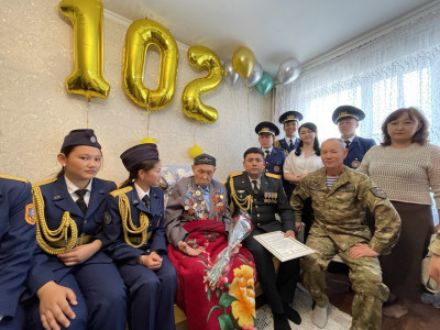 Алматы облысында соғыс ардагері 102 жасқа толды
