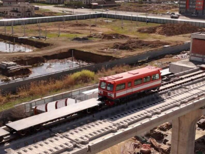 Астанадағы LRT рельс жолының 25 пайызы аяқталды