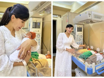 Екі рет егіз босанған Алматылық келіншек үшемдерді дүниеге әкелді