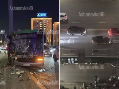 Астанадағы автобус апаты: Жолаушы қыздың қос аяғын кесіп тастады