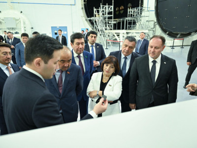 ТүркПА делегацияларының басшылары Астанадағы Ұлттық ғарыш орталығына барды
