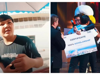 Базарда туристерді қазақшаға үйреткен оқушы 2 университеттің грантын иеленді