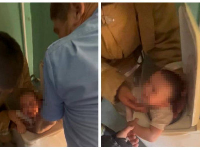Атырауда 2 жастағы сәби кір жуғыш машинаға қыстырылып қалған