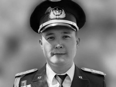 Сорбұлақта қаза тапқан майорды ақтық сапарға шығарып салды