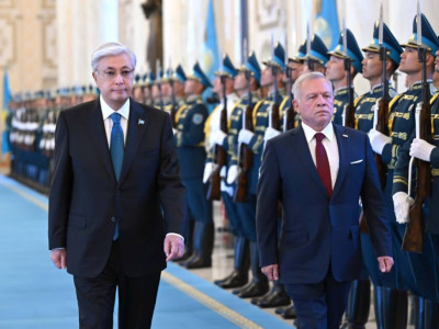 Мемлекет басшысы Ақордада Иордания Королін қарсы алды