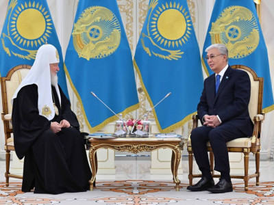 Қасым-Жомарт Тоқаев Мәскеу және бүкіл Ресей патриархы Кириллмен кездесу өткізді