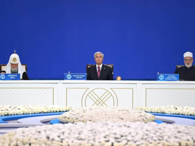 Президент Әлемдік және дәстүрлі діндер көшбасшыларының VIII съезінің жабылуында сөз сөйледі