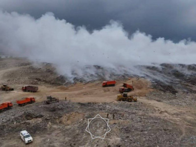 Алматы облысында қоқыс полигонындағы өрт толықтай сөндірілді (ВИДЕО)