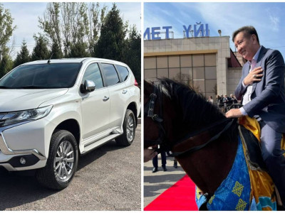 Актер Бекжан Тұрысқа жерлестері ат мінгізіп, көлік сыйлады