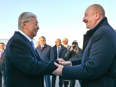 Әзербайжан президенті Қазақстанға мемлекеттік сапармен келді