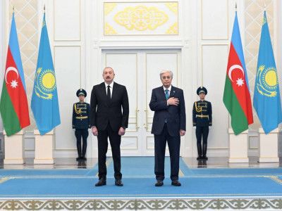 Ақордада Әзербайжан Президентін ресми қарсы алу рәсімі өтті