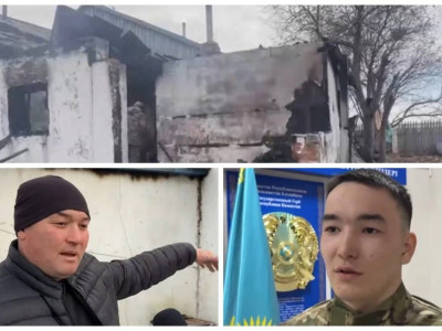 Ақмола облысында әкесі мен баласы өртенген үйден 3 баланы аман алып шықты